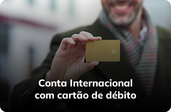 Cartão Inernacional com cartão de débito Turvicam